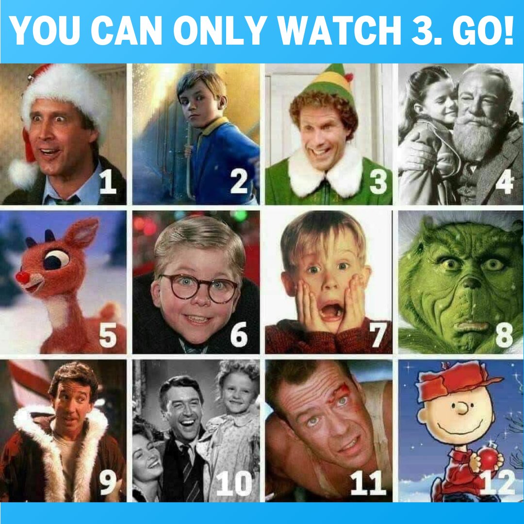 JeffAllenComedy's tweet image. You can only watch 3! Which picks are you taking?

#JeffAllenComedy #ChristmasMovies