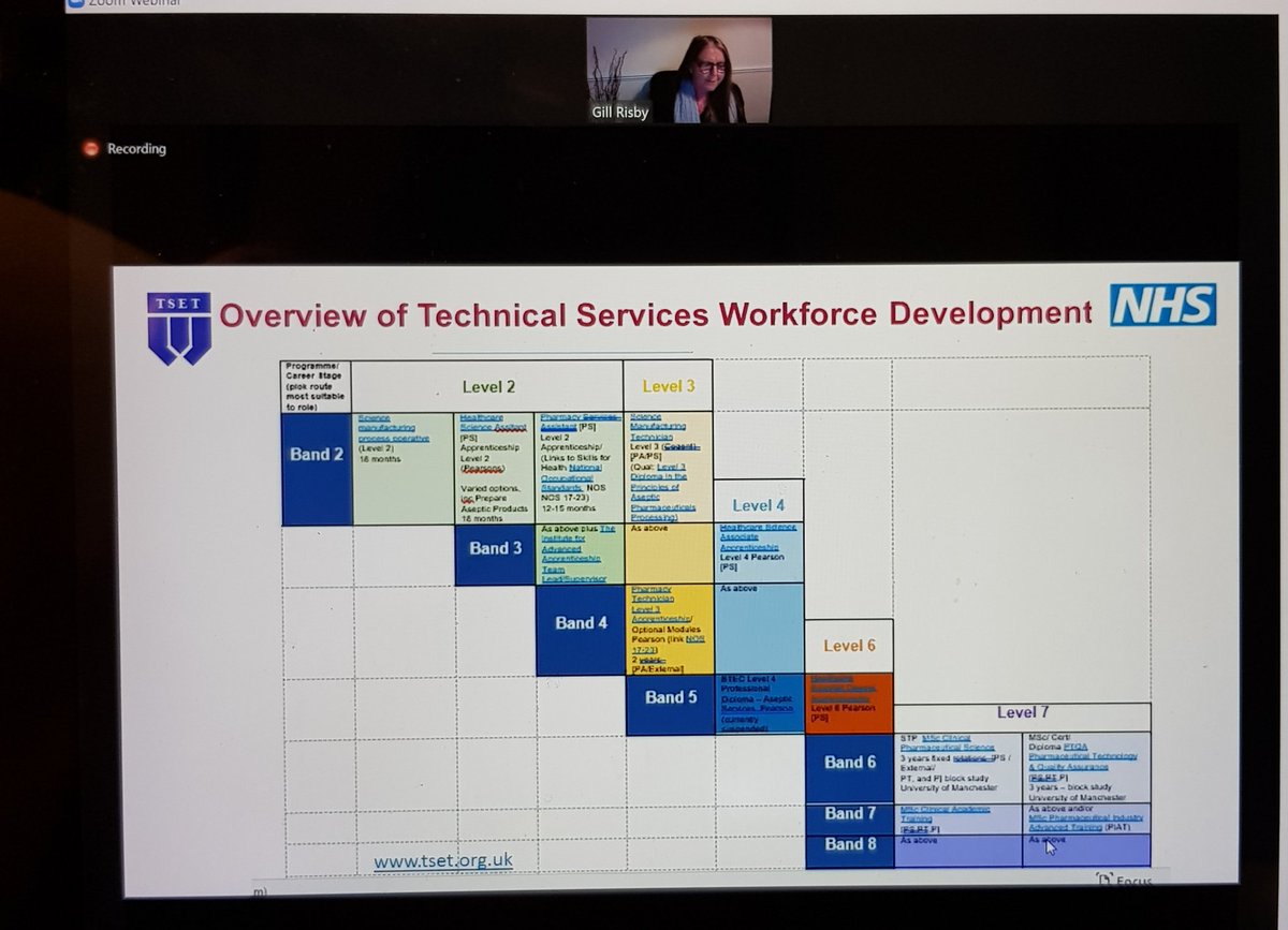 FennTess's tweet photo. @APTUK1 @APTUKTechnical National branch meeting continuing with @gillrisby1 giving an excellent overview of #TechnicalServices workforce career pathway for #PharmacyTeam https://t.co/9SBarphENa