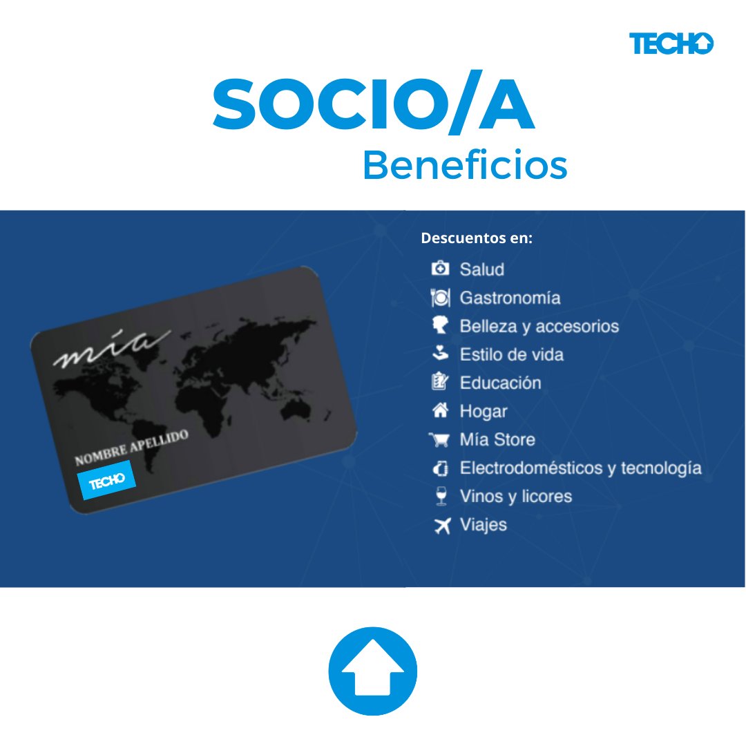 ¿SOCIA/O? Sí, con tu donación mensual construyes sueños, viviendas de emergencias, baños ecológicos, Torres de agua. Además, como agradecimiento te damos una tarjeta @miabrandnetworks de descuentos en establecimientos a nivel nacional.
Inscríbete aquí: techo.org.ec