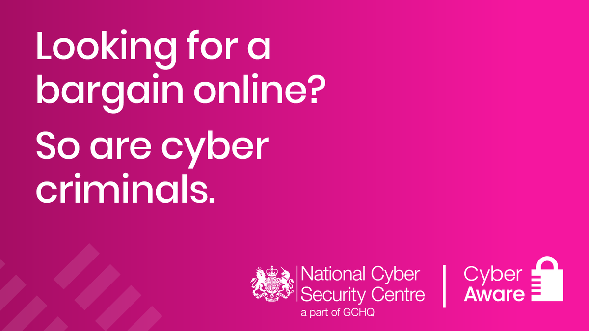 More of us will be buying our Christmas presents online this year, but make sure you think before you click!

Stay #CyberAware by following 6 practical steps...

ncsc.gov.uk/cyberaware/home