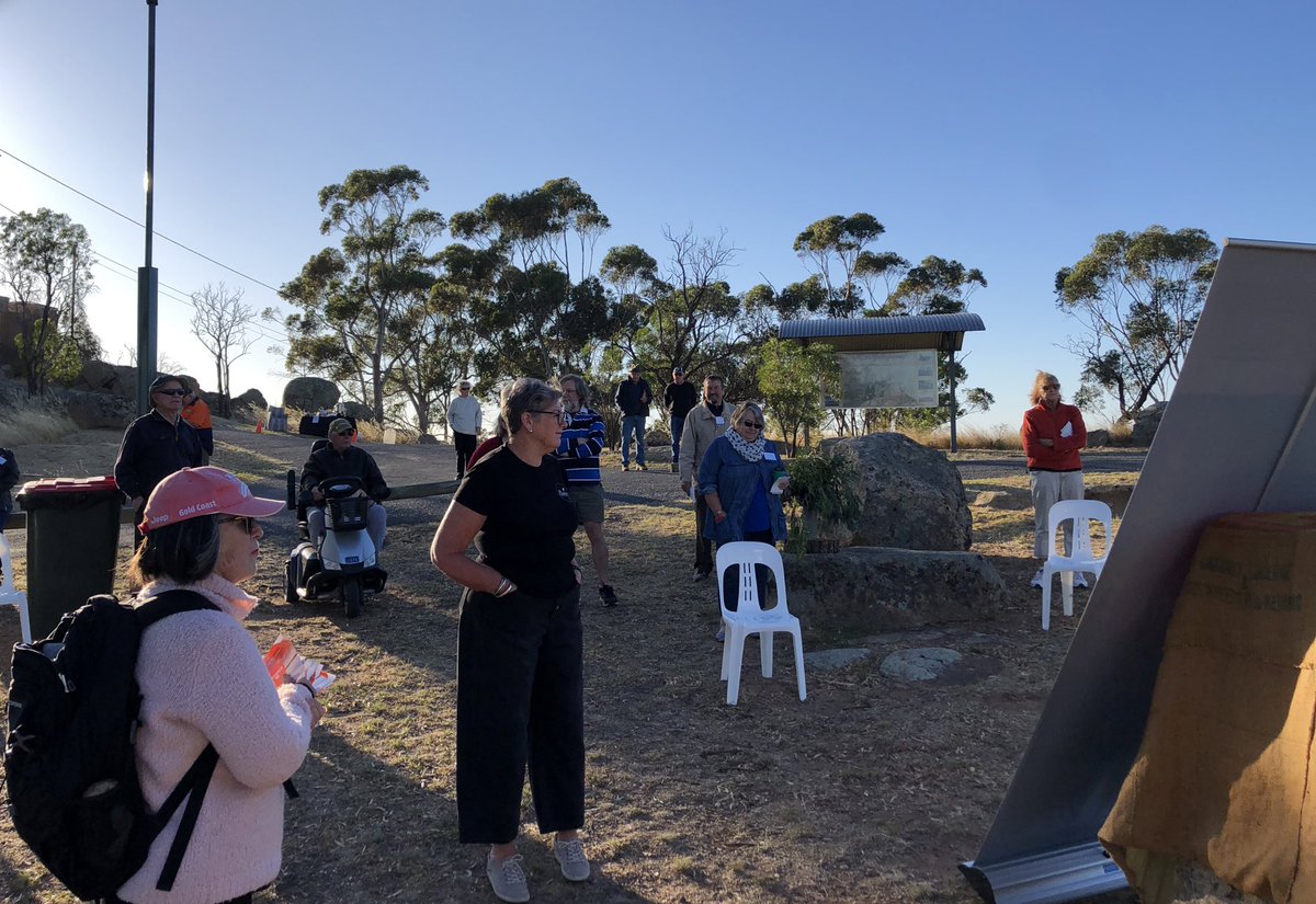 A great turn out on Mt Wycheproof already for International Mountain Day! #mountainsmatter <a href="/IamRebekahLowe/">Rebekah Lowe</a> <a href="/angusverley/">Angus Verley</a> <a href="/MtWycheCup/">Mt.Wycheproof&DistRC Est 1881</a>
