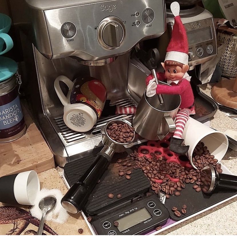 96degreescoffee's tweet image. There’s a naughty elf on the loose! 🎅🏼

And it looks like he loves the Christmas coffee ☕️ we can’t blame him! 🎄⛄️🎄

Only 15 sleeps until Christmas! 

•
•
•

#naughtyelf #elfontheshelf #elfontheshelf2020 #elf #elflove #christmas #christmascoffee #coffeeshop