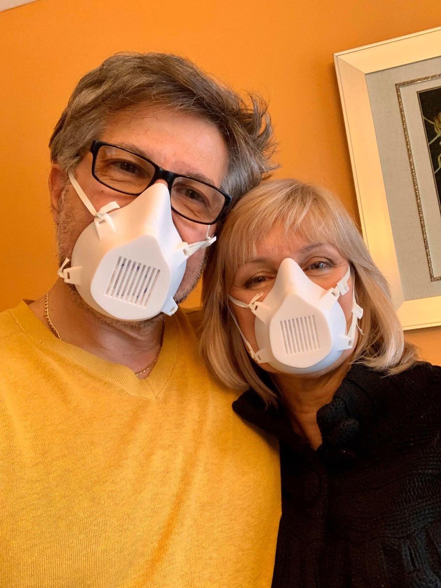 This is my dad. He started 3D printing masks and donating them to hospitals and shelters when the pandemic hit and there was a mask shortage.In his free time, he creates video games designed to teach music on an online platform he created to allows folk anywhere to learn music.