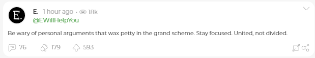 38. ... stay focused. United not divided.