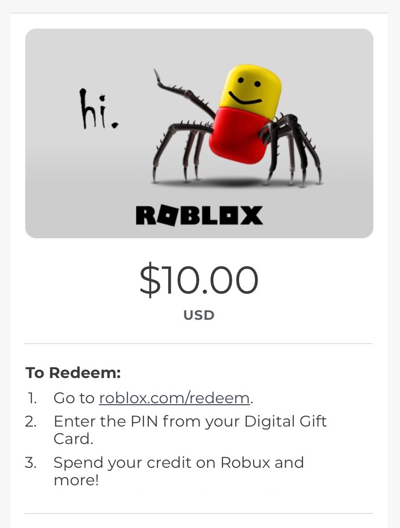 KreekCraft on X: Doing a $10 Roblox Robux gift card giveaway! All you have  to do is retweet, like, and follow to enter. Ends September 6th at 11:59  PM.  / X