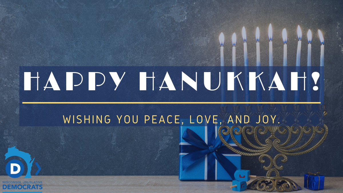 WISenatorMiller's tweet photo. Happy First Night of Hanukkah to all who celebrate! https://t.co/0QpyFhhK0y
