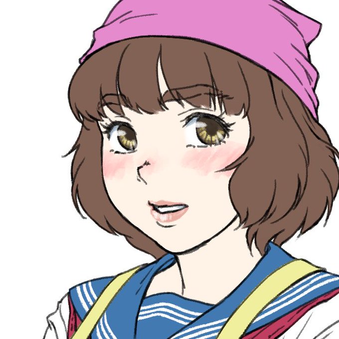 部活少女、料理部編立ち絵
今作には収録しないですがこれも立ち絵だけ清書しました
食べるの大好きぽっちゃり爆乳ちゃんですw 