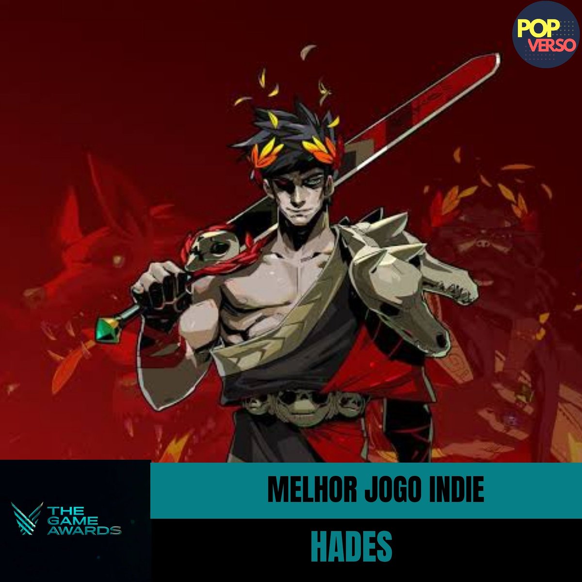 PopversoO's tweet photo. Deu a lógica! Hades leva o prêmio de Melhor Game Indie!

#TGA2020 #TheGameAwards #TheGameAwards2020 #HadesGame https://t.co/JjxEQs9XzA
