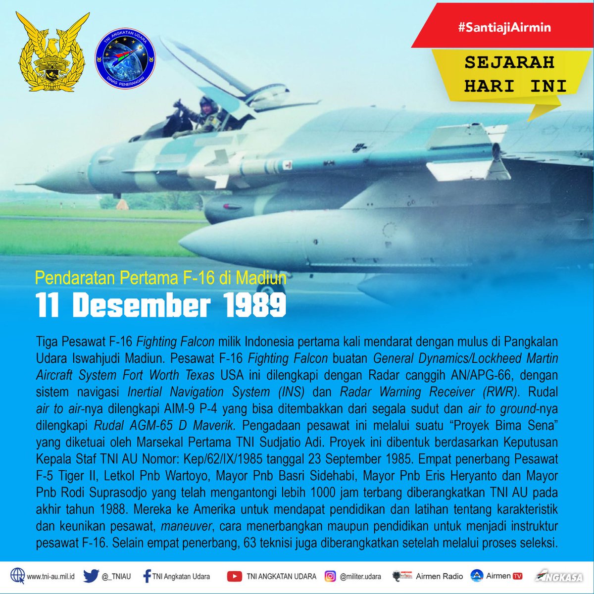 _TNIAU's tweet photo. 👮‍♂️Jangan sekali-kali melupakan Sejarah.

#tniau
#jauhdilangitdekatdihati
#lanudiwy
#f16fightingfalcon 
#airmenradio
#airmentv
#jagakesehatan https://t.co/AQEkEFRwG4