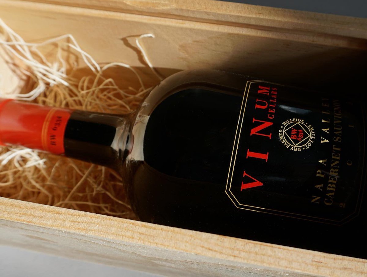 Holiday Cheers from Vinum! We crafted a Limited Edition magnum of our 2015 Napa Valley Cab plus custom wooden box for $125. This estate wine is very approachable now, but will age gracefully through 2040 &amp; beyond. 91 PTS from <a href="/WineEnthusiast/">WineEnthusiast</a> Call us direct to order (707) 254-8313