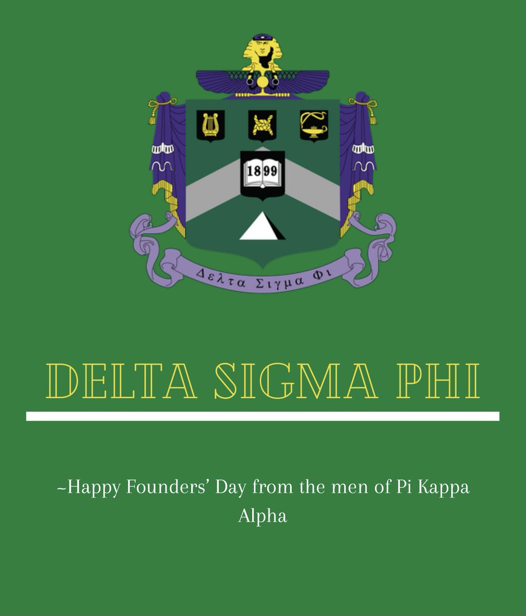 Happy National Founders’ Day to the men of <a href="/DeltaSigmaPhiNW/">Delta Sigma Phi</a>. Here’s to many more 🥳