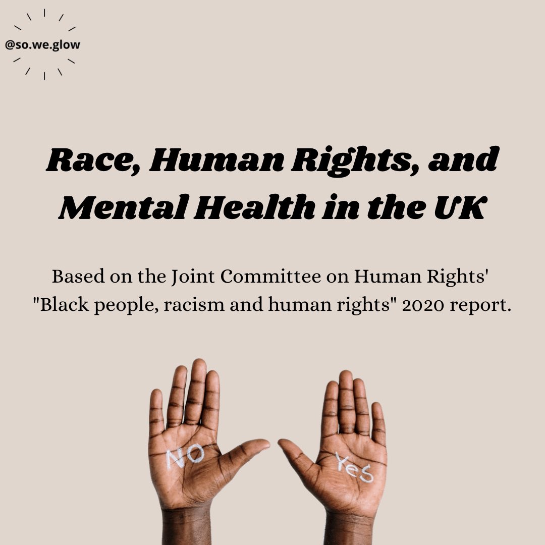 Are you clued up on your human rights?Race, Human Rights & Mental Health in the U.K. Post is based on the Joint Committee on Human Rights’ “Black people, racism and human rights” 2020 report.  #HumanRightsDay2020