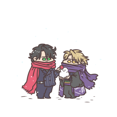 「迅と滅とある雪の日 あまり降らなかったのでかき集めて作って… 」|いちじかん(人類)のイラスト