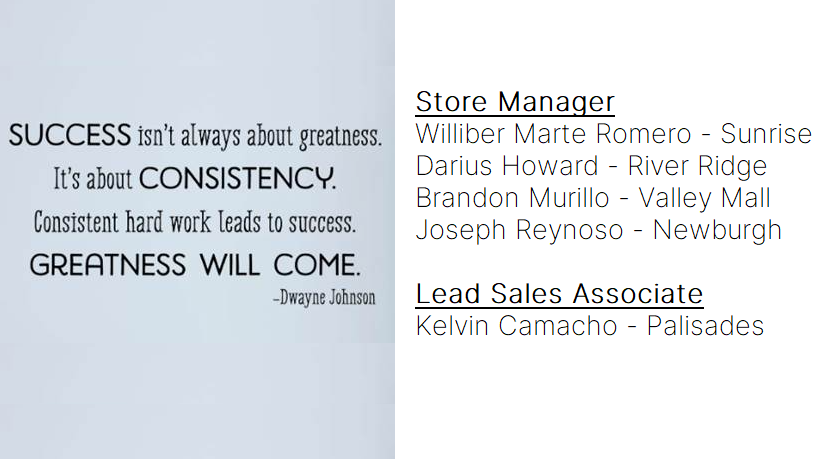Congratulations to our new December management! #promotionsarentjustforphones #likeaboss #ECPforMe