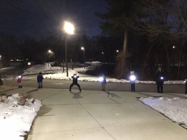 TigersDenLPS's tweet photo. TD SL socially distanced night hike!! https://t.co/Bj34OrmbKe