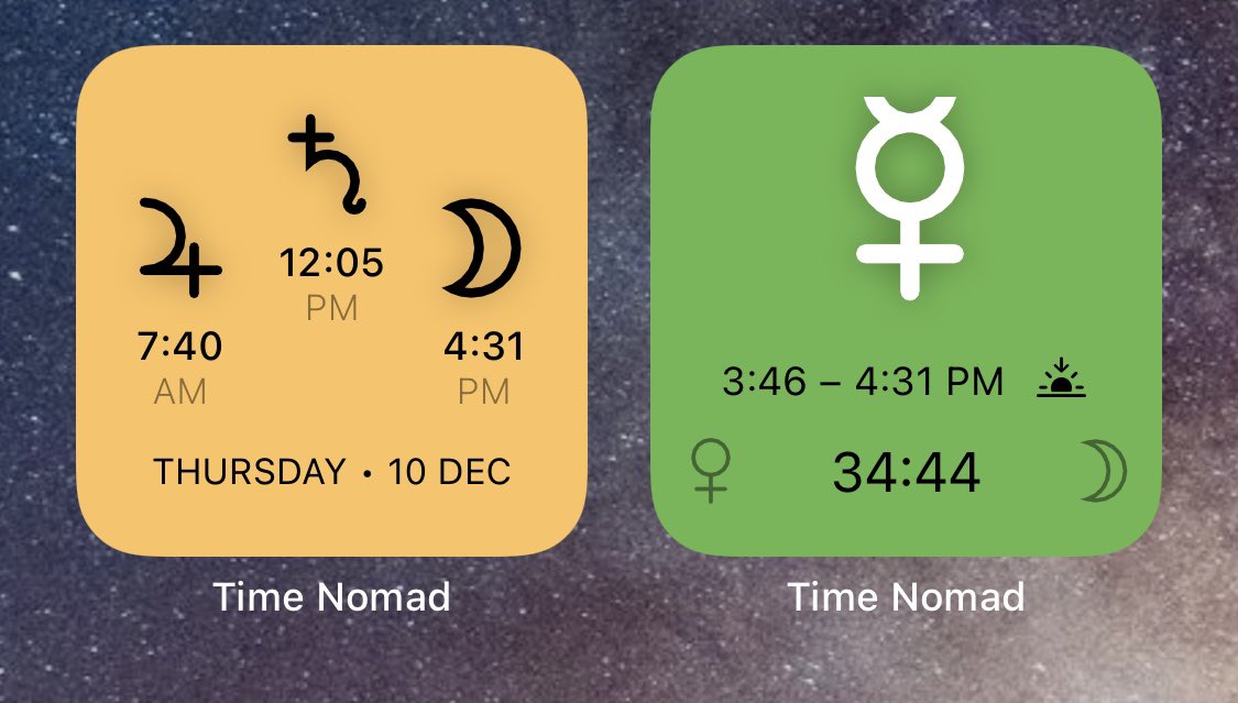 Not a sponsored post... BUT I have to share why I’m excited about the latest widgets developed by the <a href="/AstroTimeNomad/">Astro Time Nomad</a> app!

This FREE app is my go-to mobile app for astrology (as a practicing astrologer), and these new widgets show you the daily and current planetary hours!