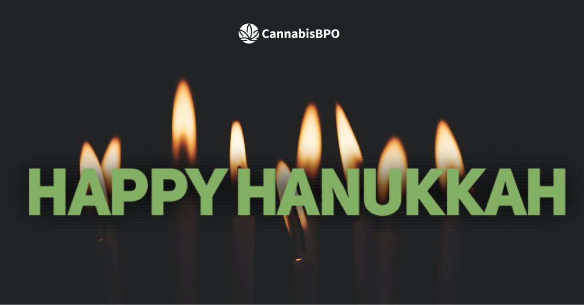 From all of us at CannabisBPO, Happy Hanukkah! Wishing your family peace and light this holiday season.🕯 #Hanukkah2020