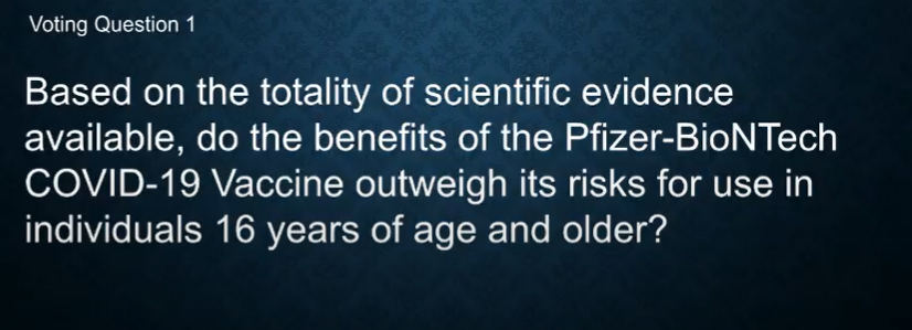 And we have now reached the headline-making part of the meeting, where they actually vote on this question: