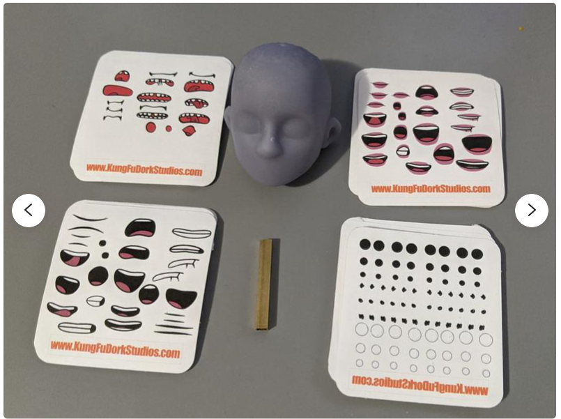 KungFuDork's tweet image. Just released my first #stopmotion head kit! Pre-cut sticker mouths &amp;amp; pupils.  Includes PSD files of each mouth style for #Dragonframe.  I can't wait to see all the cool #characters that people create!
etsy.com/shop/kungfudor…
#stopmotionanimation #animation #puppet #animatorlife