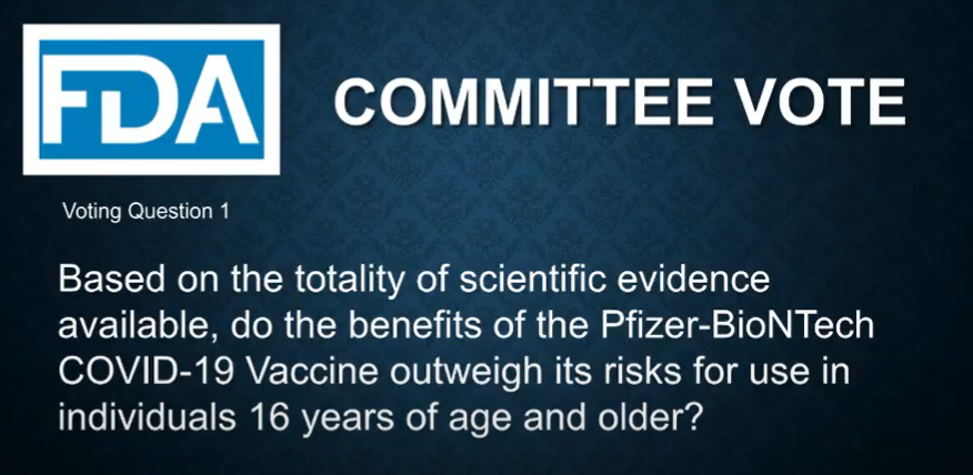 Ok, we're starting voting now. There's some contention about the wording of the question. It's clear some people want to vote for the vaccine, but aren't comfortable recommending it for 16-17 year-olds.
