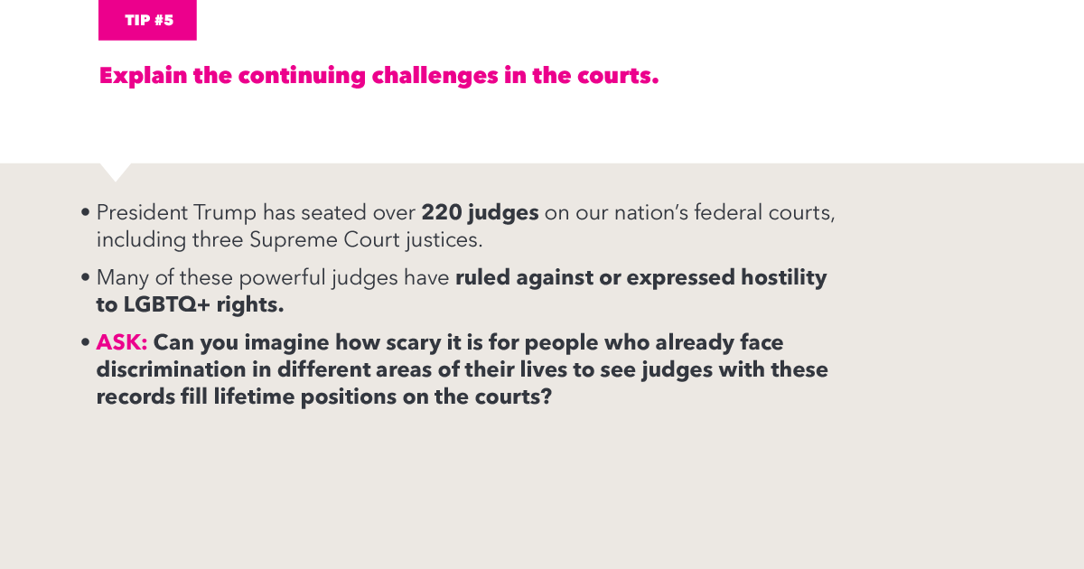 Walking through why courts matter is important to understanding the hostility and the discrimination of the past and present.