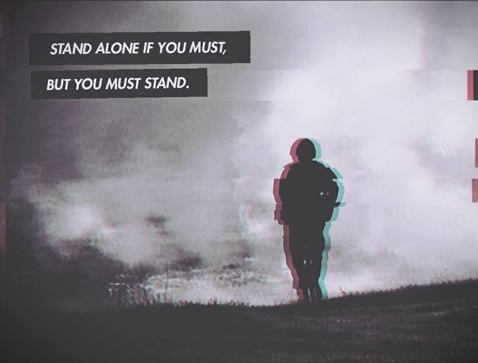 You must go home. Stand Alone if you must. "But Thou must!". You must. Must души.