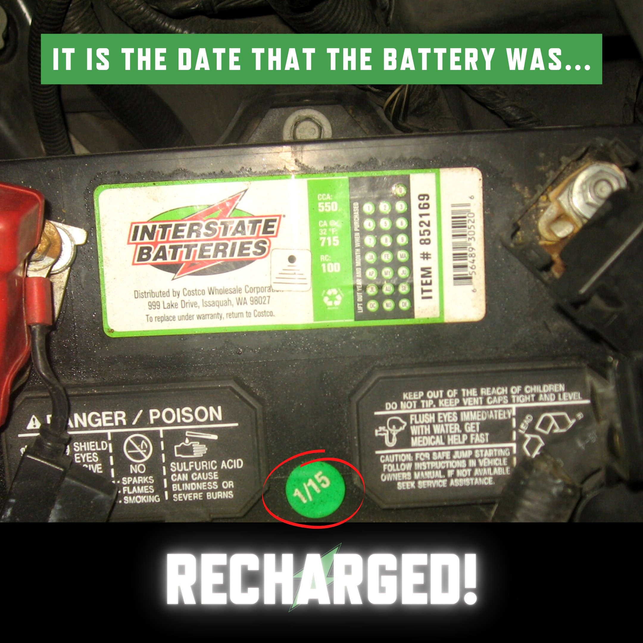 How Old is Car Battery? Read Car Battery Date Code 