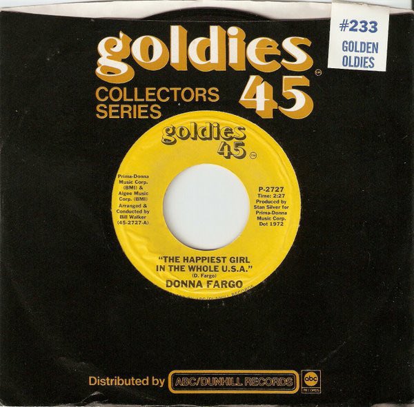 So if you want to create a  @Spotify playlist to be inspired & dance like Alan, here’s the 23 tune play on this tape: 1) Donna Fargo - Happiest Girl ‘72; 2) Looking Glass - Brandy (You’re A Fine Girl) ‘72; Wayne Newton - Daddy Don’t Walk So Fast ‘72