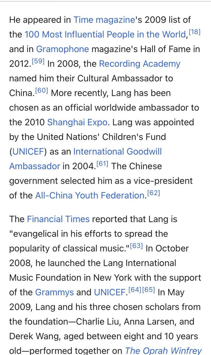 8) He’s been lauded by numerous western publications, appointed as a UNICEF International Goodwill Ambassador, is no stranger to the UN, played at Davos, and partnered with....Allianz?