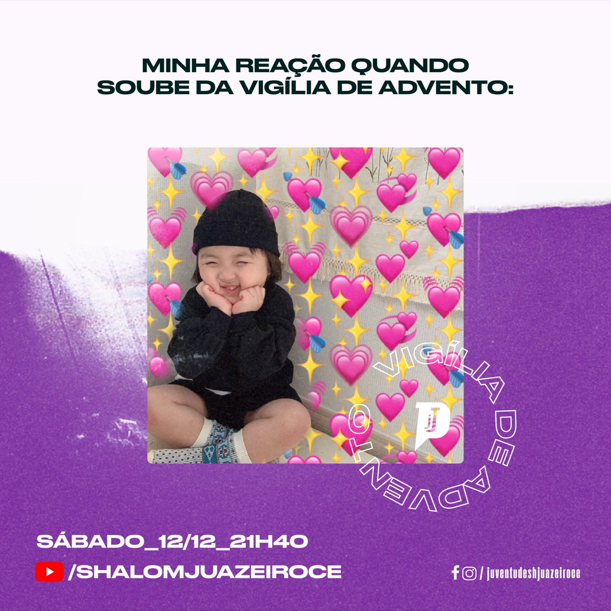 shjuazeiroce's tweet photo. 😍😍😍😍
⠀
📆 Salva aí na agenda: 12/12_Às_21H40 no https://t.co/hj38PzgdIt📌
⠀⠀
#projetojuventudeparajesus #comshalom #jovenscatolicos #igrejacatolica #catolicos #juventudesh #sh #sh82 #shalom #jhow https://t.co/ZPucij2io6