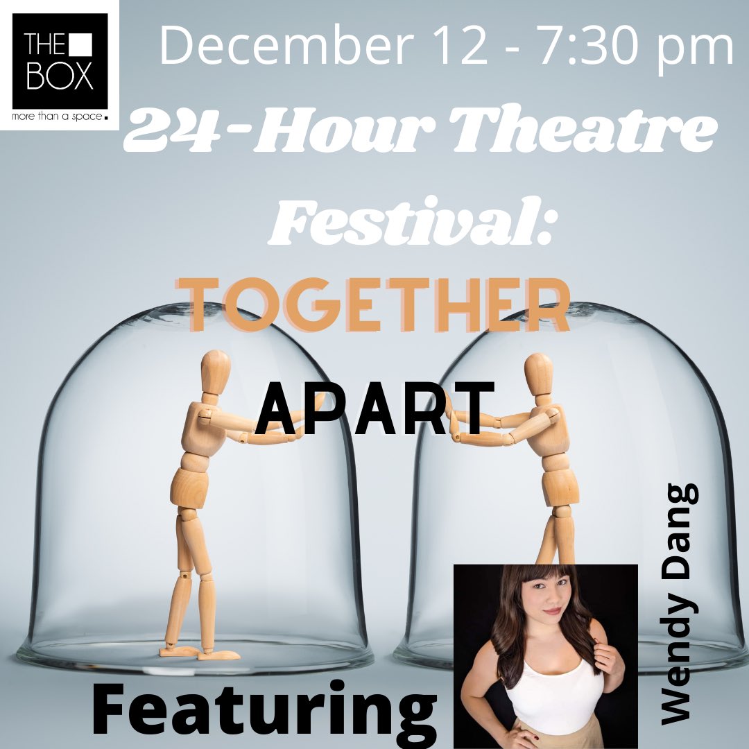 BoxWtc's tweet image. Join us for a theatre extravaganza, virtual style!  Six writers and six directors will create six world premiere shows in just 24 hours!  See what they can do.  Tickets available at theboxgateway.org/tickets.html
