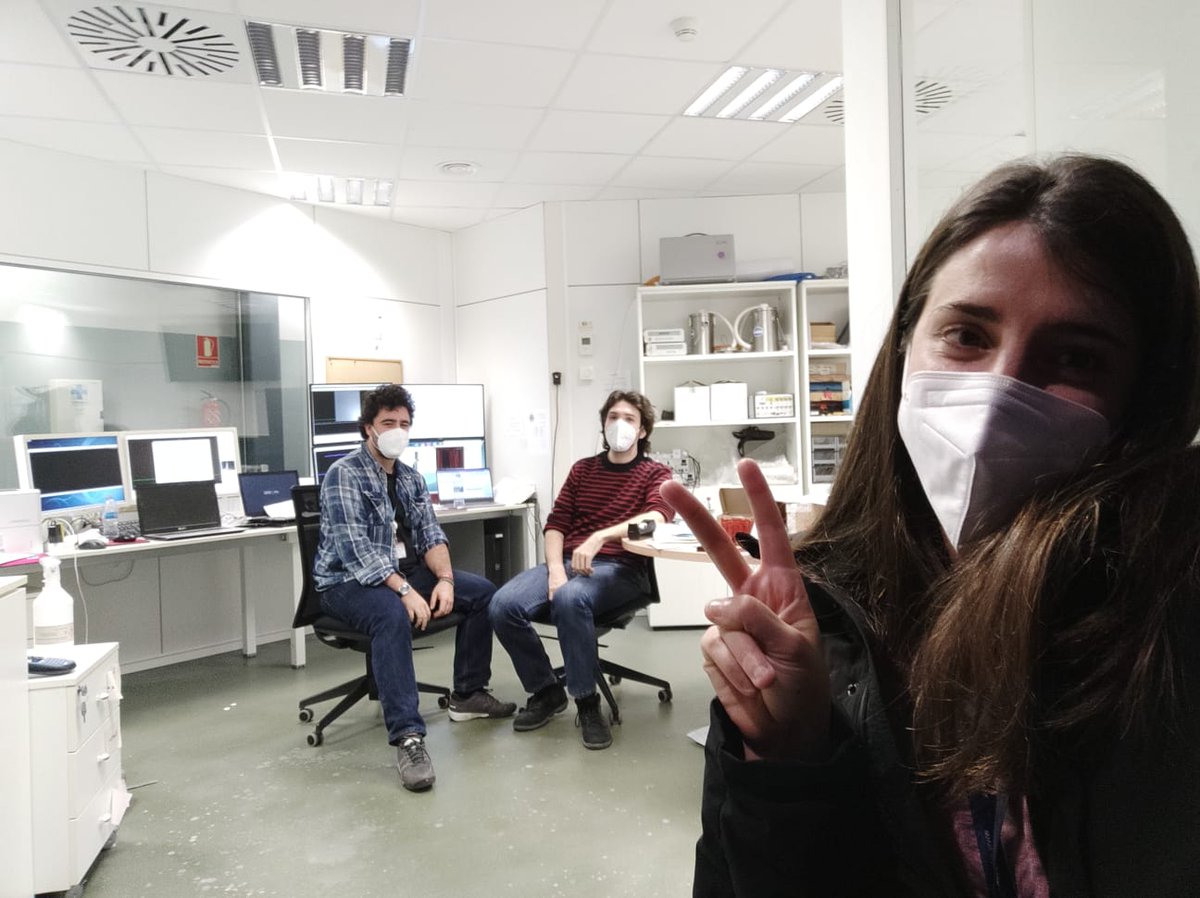 Last hours at NCD after three days of outstanding results #jaimemartinlab #covidfree <a href="/ALBAsynchrotron/">Sincrotró ALBA💡</a>