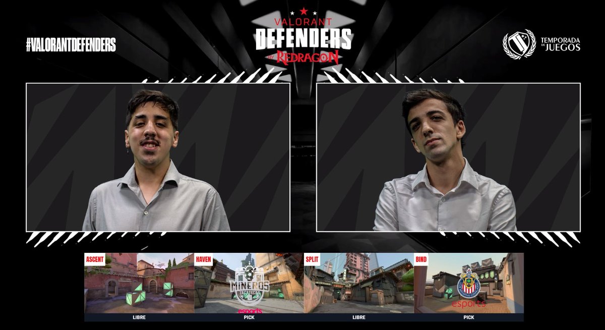 🗺️HAVEN de <a href="/MinerosEsports/">Mineros Esports</a> 
 
🗺️BIND de <a href="/esportsChivas/">Chivas esports</a>

🔴ESTAMOS EN VIVO🔴

📡Twitch: tempo.juegos/TDJtranstw2
📡Youtube: tempo.juegos/YouNewPro

También podes verlo por @directvgo y Direct Tv Sports en el canal 614 y 1614 HD.