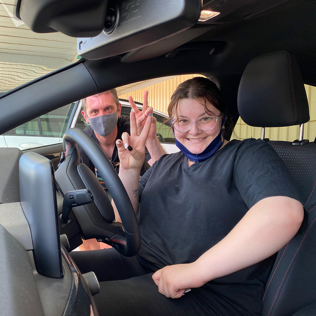 EmpowrMobility's tweet photo. Such a great moment as one of our Co-Founders, Tristan, hands over a safe, affordable vehicle to one of our aspiring youth customers, Cody.
Follow us to see how we're #empowering people through transport: where #aspiration meets #opportunity 🚗

#socialchange #support #safecars https://t.co/A2j477BC0Z