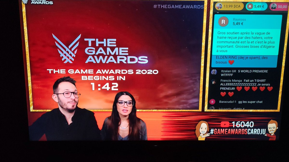 On espere des infos crousti fondantes 😉 allez go ✌👌#GameAwardsCaroJu