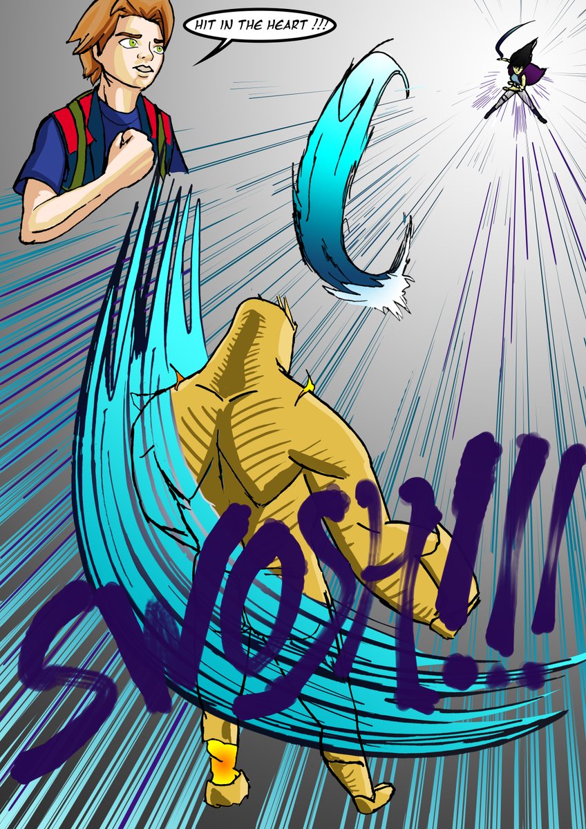 Volturius77's tweet photo. Woah, I thought I Wouldn't change so much, yet it looks pretty cool!
Hope you like it, and remember everyone #wannabeacomicmaster ! 
#volturius #myart #digitalart #drawing #webcomic #nightsketching #traditionalart  #oc #comicstyle #actionpanel https://t.co/KxsjTtqGWF