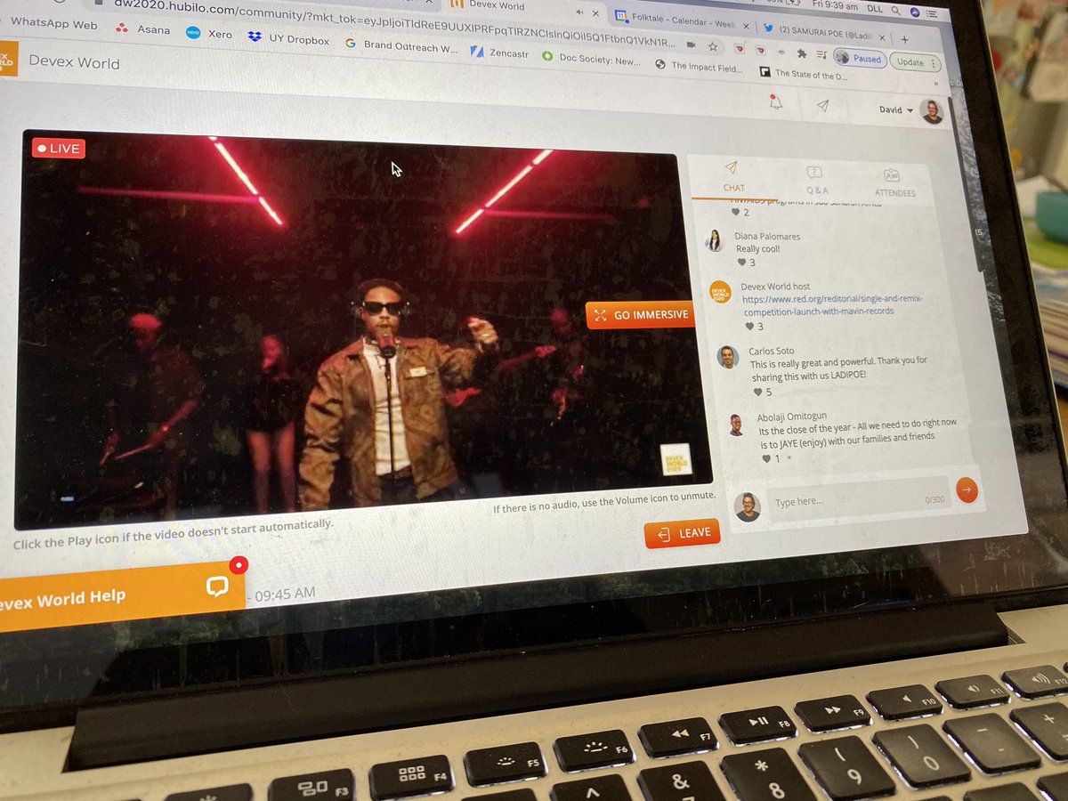Awesome close to <a href="/devex/">Devex</a> bravo #DevexWorld 🎶 “I come from a country where we have voices but no one hears them. Individual voices make noise, united voices make waves. I made this song to remind myself that I have a voice, and so do you.” <a href="/LadiPoe/">LADIPOE</a>