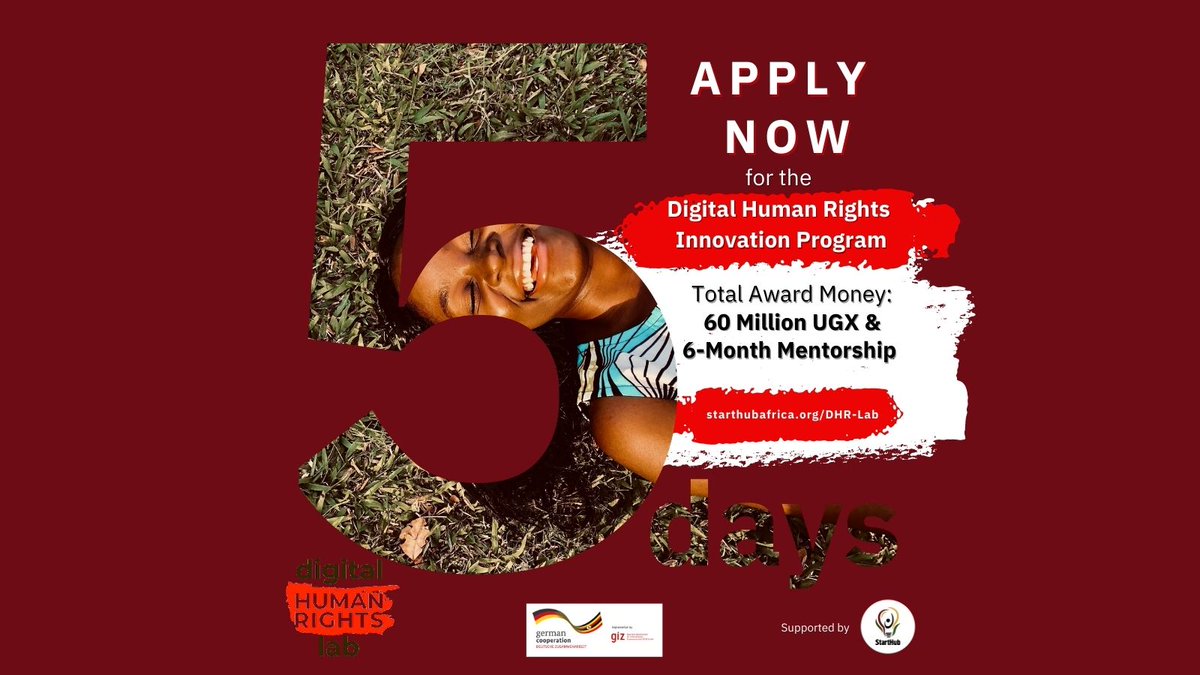 dhrlab's tweet photo. #innovation4humanrights There are only 5 days left! Apply now to the Digital Human Rights Innovation Program: https://t.co/97eQrK7T7L
#humanrights #innovation #DHRLab https://t.co/fyWyToV4dj