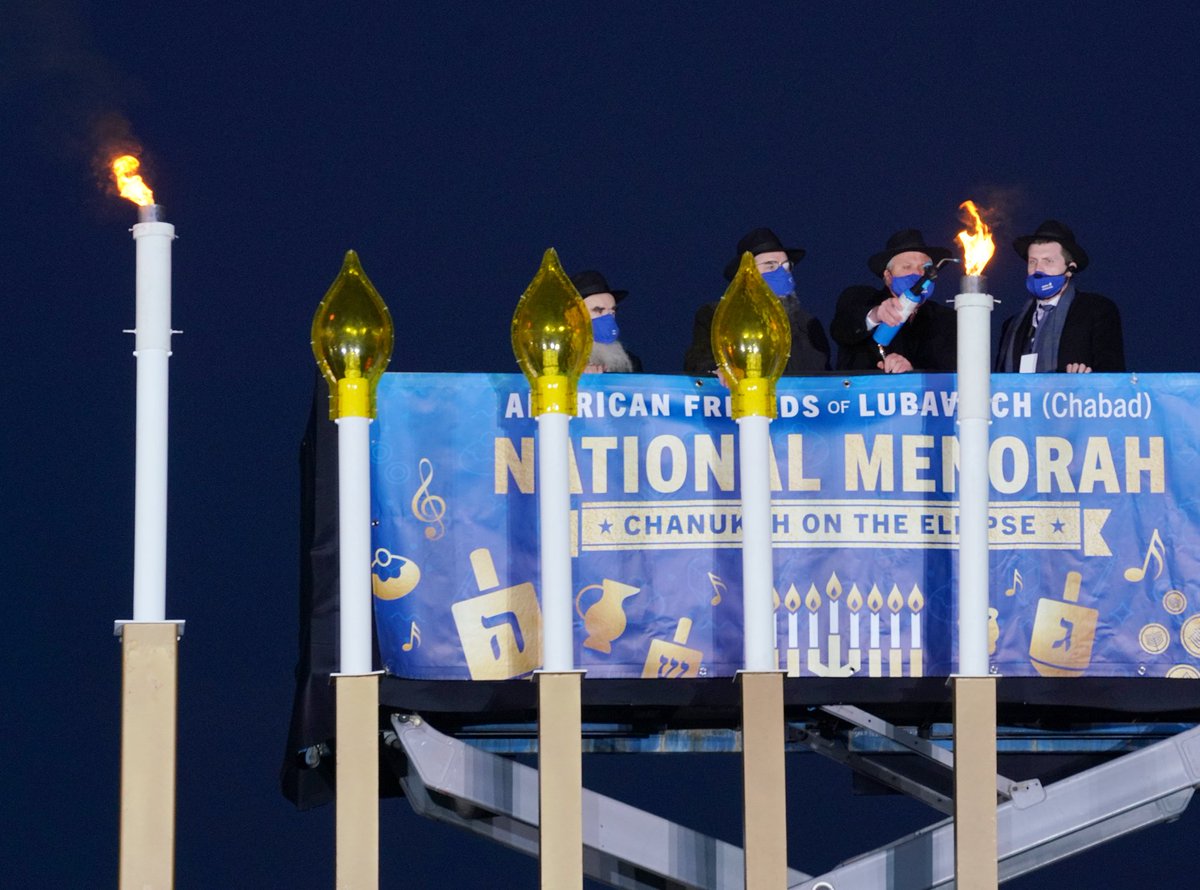 Today, we celebrate the 42nd lighting of the National Menorah, a symbol of faith, hope, and light. In the light of this Menorah that will stand as a daily reminder of the miracle of Chanukah and the spirit of religious freedom, I wish you a #HappyChanukah.