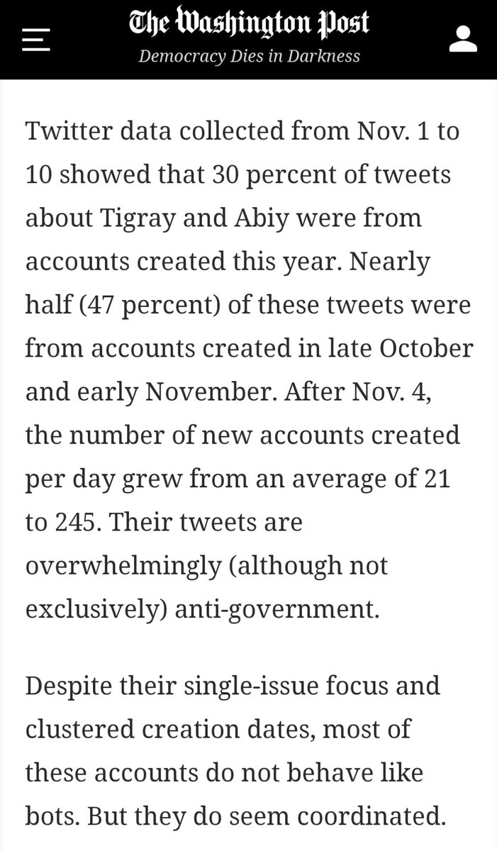 A lot of desperate attempt is seen in the  #tplf camp to spread misinformation by unleashing even more digital trolls last month to hijack hash tags to further lie about the conflict in order to win intl support. Now also posing as white experts