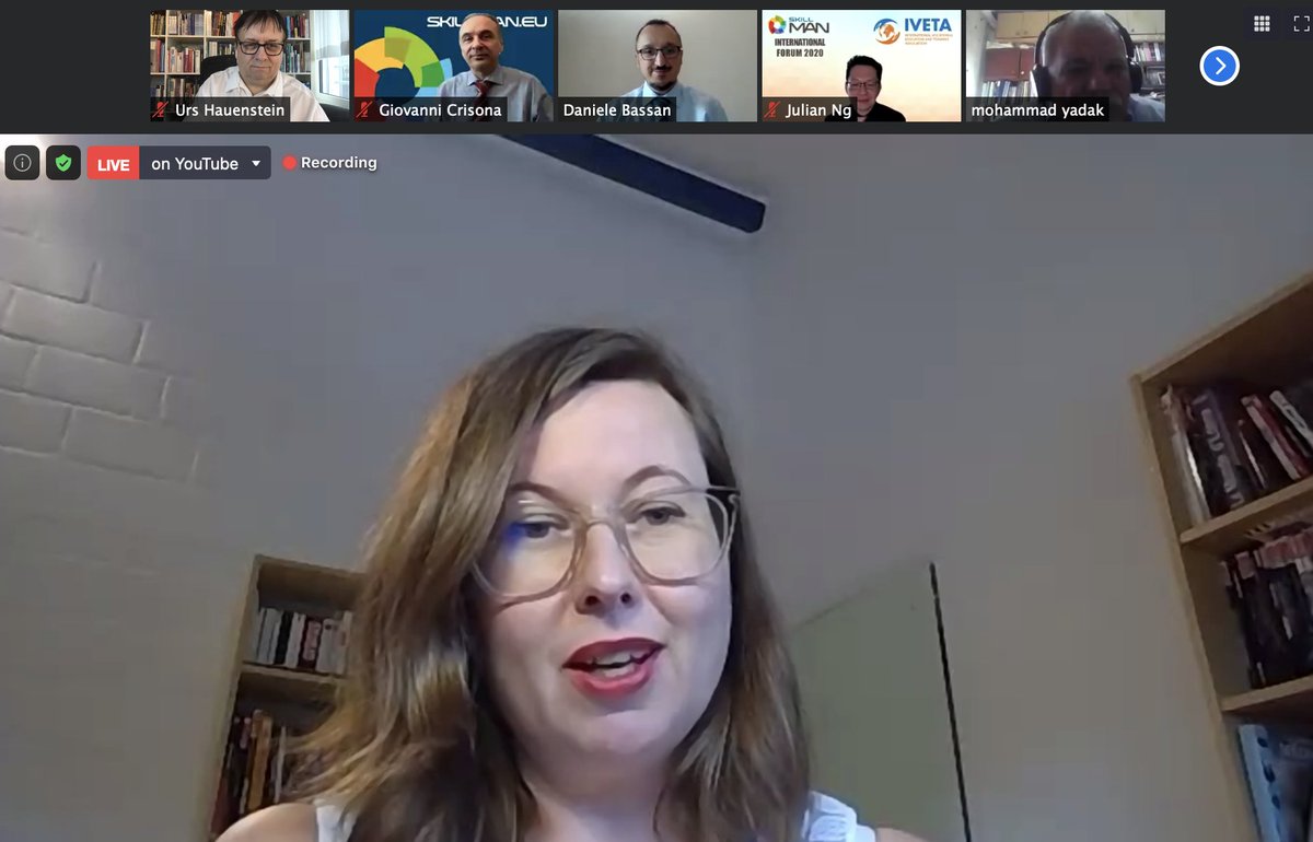 UrsHauenstein's tweet photo. Alexa James, the director for Education System Leaders at Microsoft talks about the new programmes in #Skills at Skillnet - The Worldwide Network for skills in Advance Manufacturing Skillman International Forum #SIF2020
#SkillmanEU #ETF #AER #EAPRIL #IVETAEU #VET #TVET #skills https://t.co/wWGDnHT29t