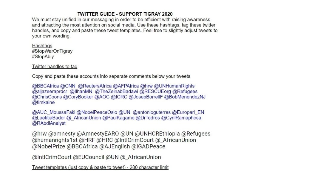 Furthermore there is a Twitter guide that gives directions