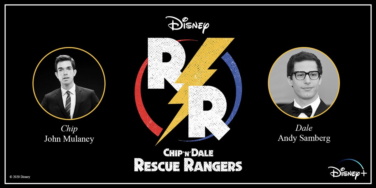 Chip and Dale are back in a hybrid live-action-animated feature directed by Akiva Schaffer and starring John  @Mulaney N’ Andy Samberg. Chip N’ Dale: Rescue Rangers, an Original Movie, is coming to  @DisneyPlus.