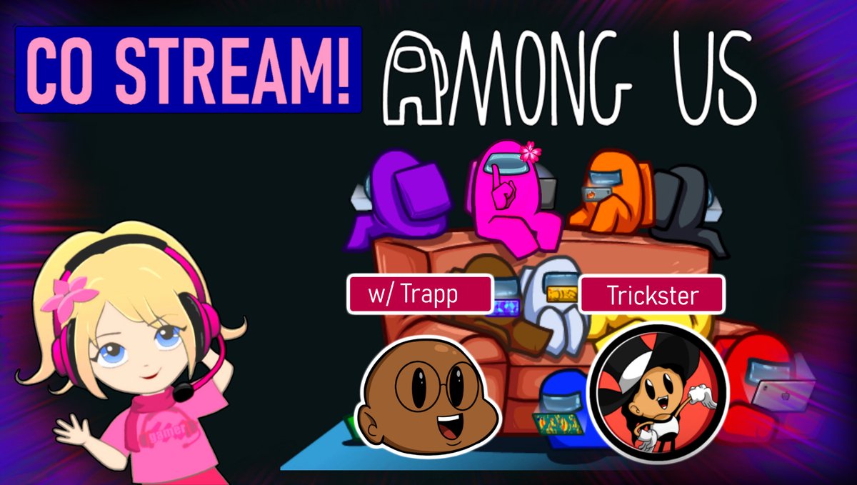 🌸Among Us Live Stream TODAY!🌸

With the awesome @itsatrapppro and <a href="/ItsMeTrickster/">Dexter Lopez</a> 

• Live on YouTube Thursday, December 10 at 7pm CT
• Playing with Viewers &amp; Mods/Members VC

➡ youtu.be/AcNn1hd5pEk

#AmongUs 
#AmongUsGame 
<a href="/BlazedRTs/">Blazed</a>