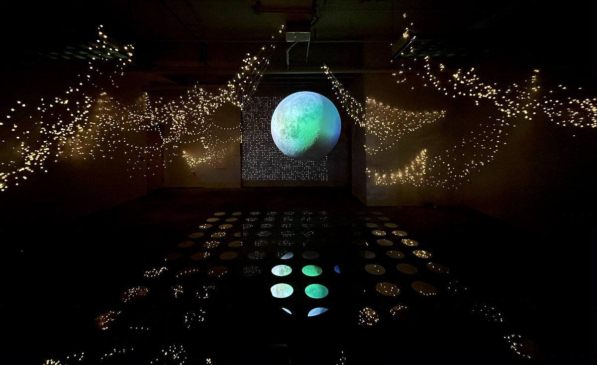 #6 “All the Stars in the Sky for 100 Nights” by Lincoln Hancock for the  @DowntownRaleigh collab with VAE “Illuminate Art Walk”14/18