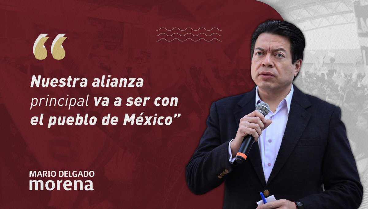 mario_delgado's tweet photo. Las prioridades de #Morena son: estar del lado del pueblo, respaldar al presidente @lopezobrador_ y consolidar la #CuartaTransformación https://t.co/ZfWwhAXRXK