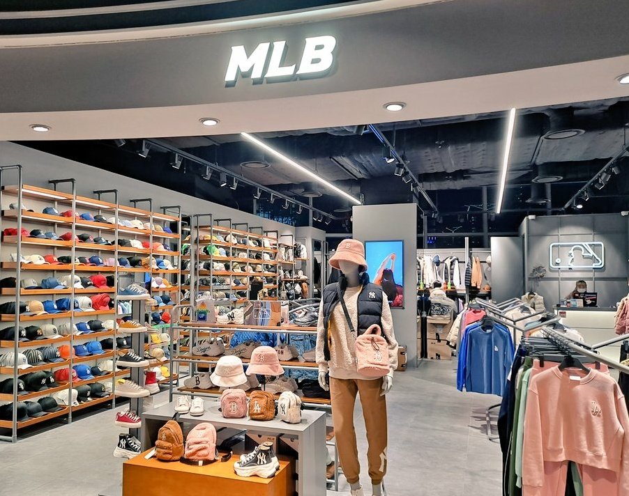 Baseball Brit on X: This is what an international @MLB store looks like  (in South Korea). Check out the Minnie Mouse shoes! 😂   / X