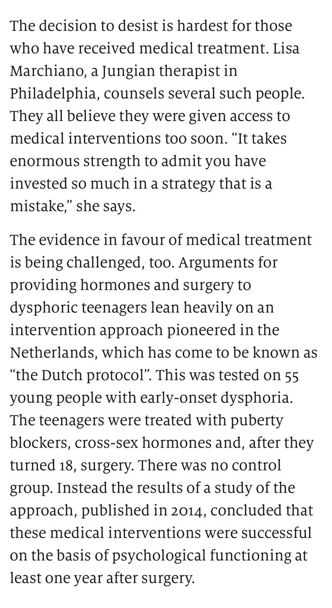 “The flood of hormones in puberty help reconcile a child to their sex in a way that doctors do not fully understand. Blockers stop that.”
