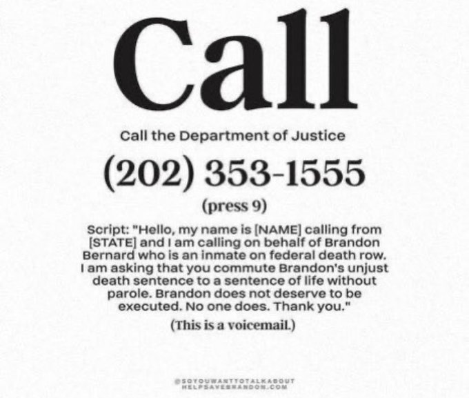 viickytv's tweet photo. KEEP AMPLIFYING YOUR VOICES. #SaveBrandonBernard #BrandonBernard https://t.co/iU651BpNaN