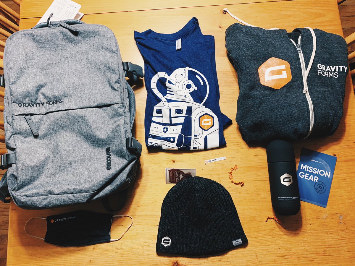 jamesgiroux's tweet photo. Thanks @gravityforms for all the amazing #gravitygear. Great way to start at a new company. https://t.co/ImzD81B0jT